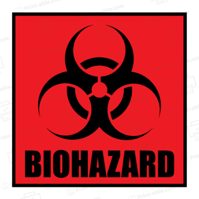 Biohazard label printable free download