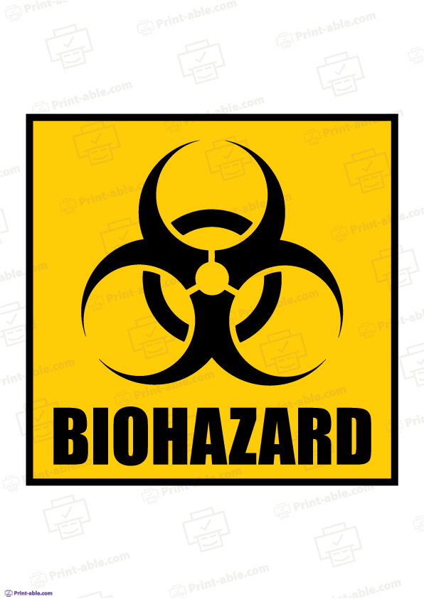 Biohazard label printable free download