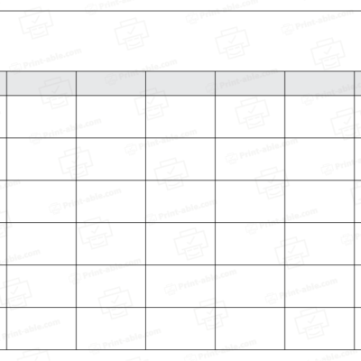 Blank calendar printable free download