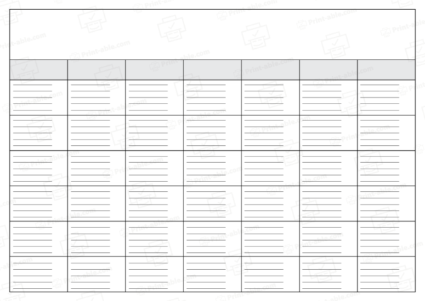 Blank calendar printable free download