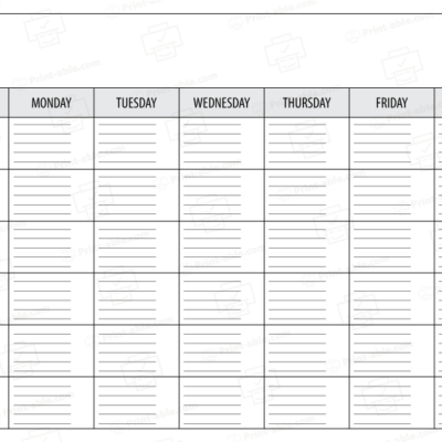 Blank calendar printable free download