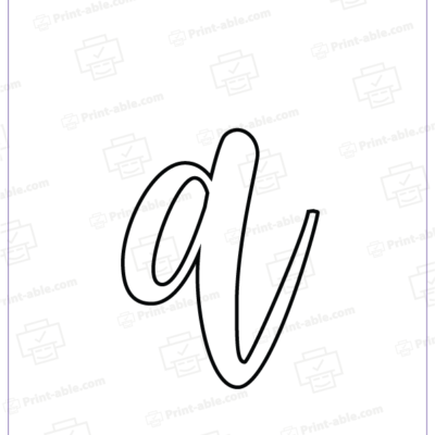 Bubble Letter A Printable Free Download