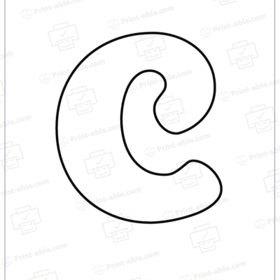Bubble Letter C Free Download