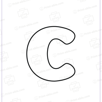 Bubble Letter C Free Download