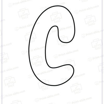 Bubble Letter C Free Download