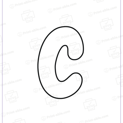 Bubble Letter C Free Download