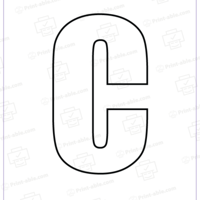 Bubble Letter C Free Download