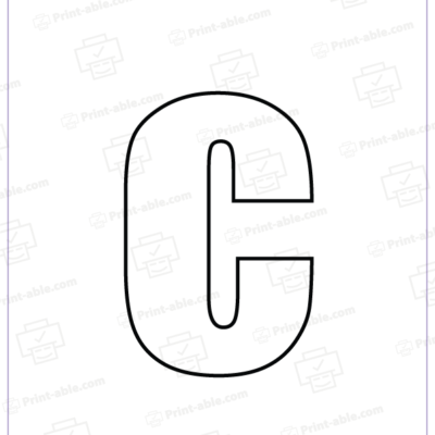 Bubble Letter C Free Download