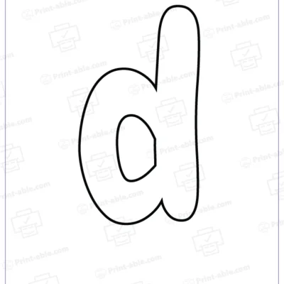 Bubble Letter D Free Download