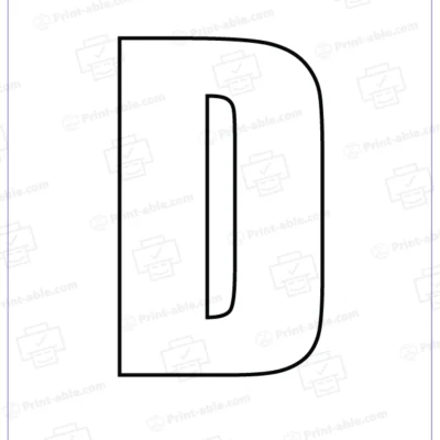 Bubble Letter D Free Download