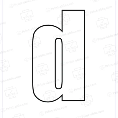 Bubble Letter D Free Download