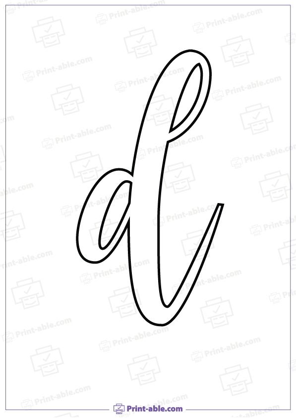 Bubble Letter D Printable Free Download