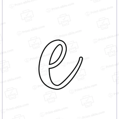 Bubble Letter E Free Download