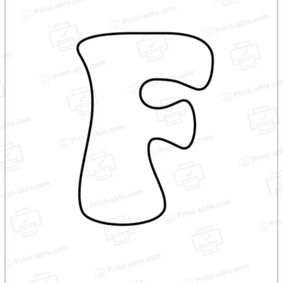 bubble letter f free download