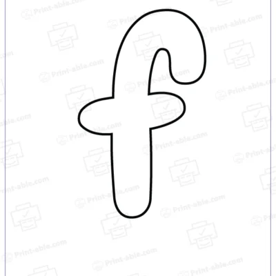 bubble letter f free download