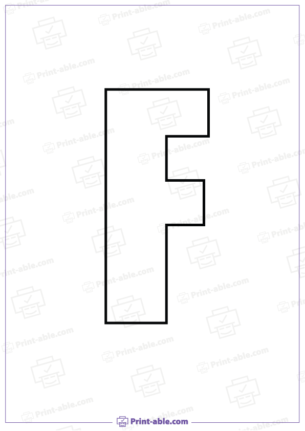 Bubble Letter F Printable Free Download