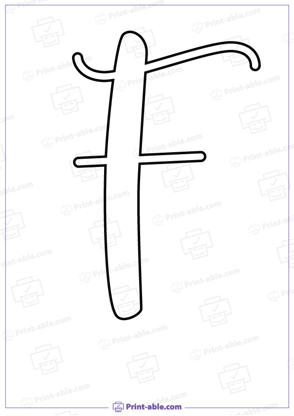 Bubble Letter F Printable Free Download