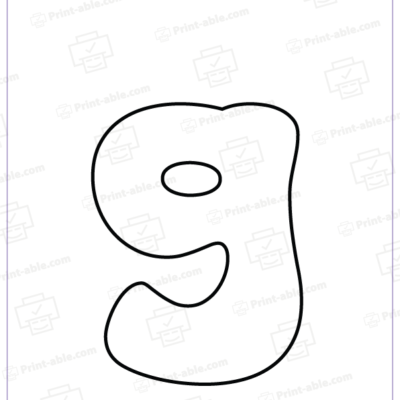 bubble letter G free download