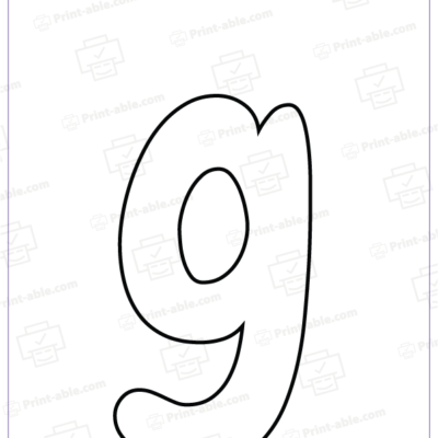 bubble letter G free download