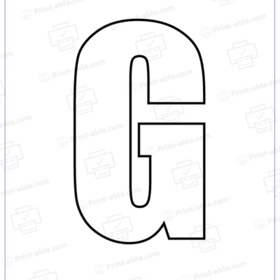 bubble letter G free download