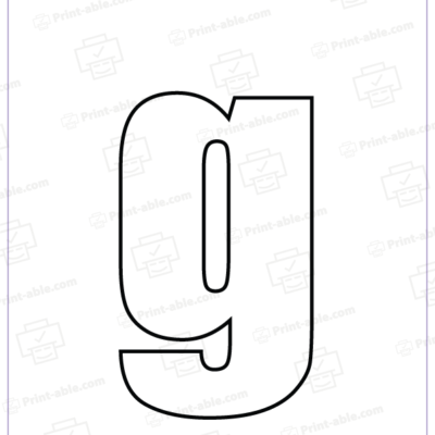 bubble letter G free download