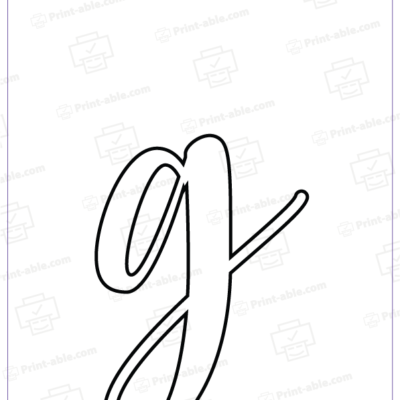 bubble letter G free download