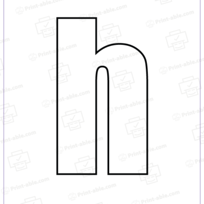 bubble letter H free download