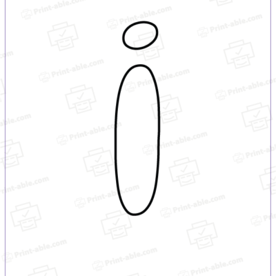 bubble letter i free download