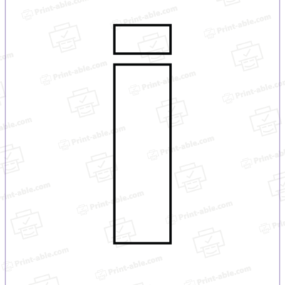 bubble letter i free download