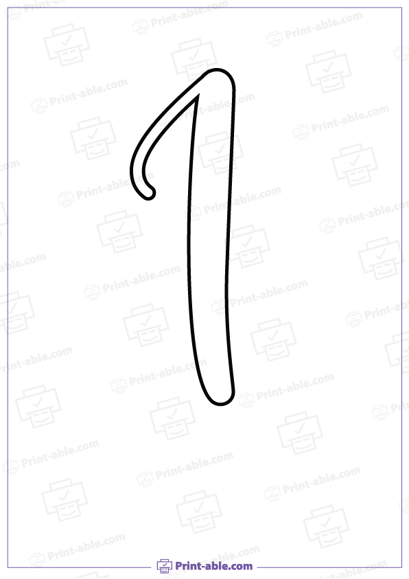 Bubble Letter I Printable