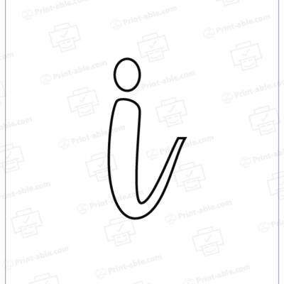 bubble letter i free download