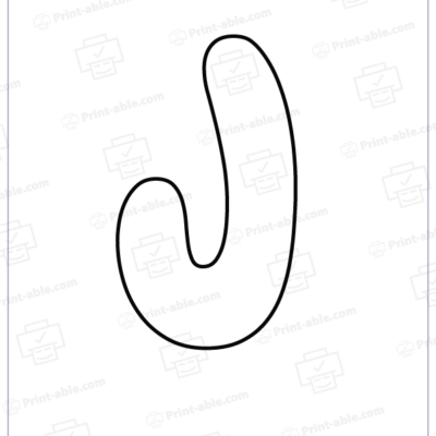 bubble letter j free download