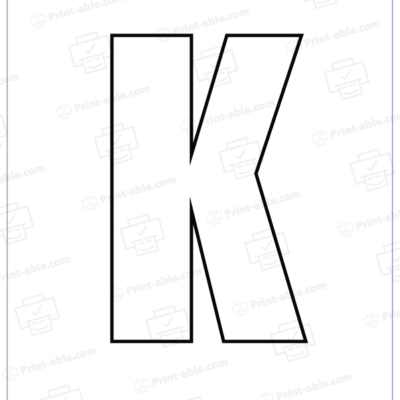 bubble letter k free download