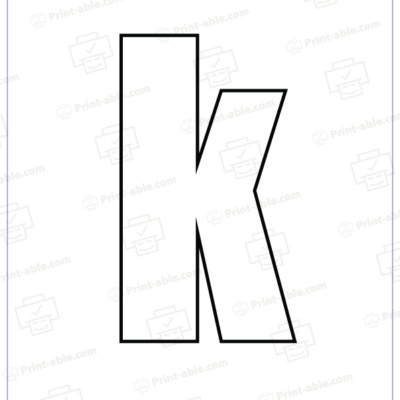 bubble letter k free download
