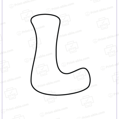 bubble letter l free download