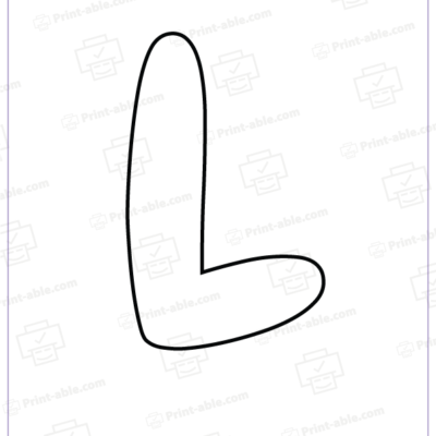bubble letter l free download