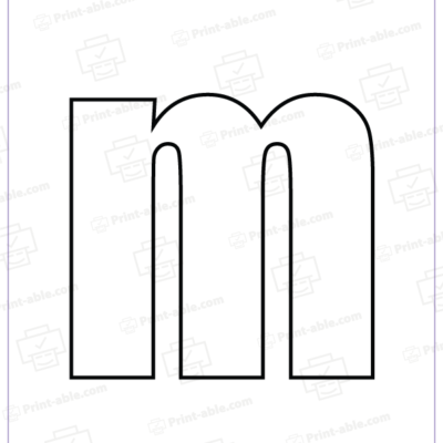 bubble letter m printable free download