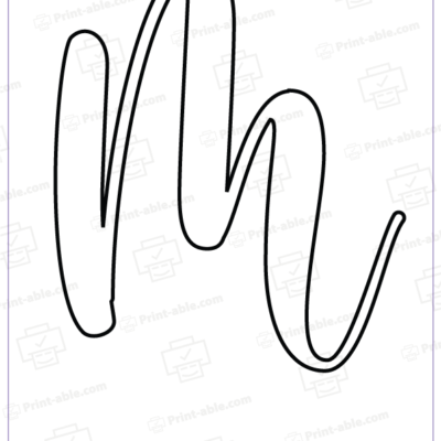 bubble letter m printable free download