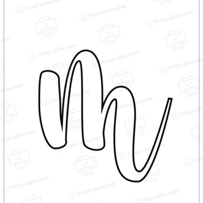 bubble letter m printable free download