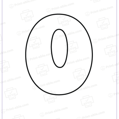 bubble letter O printable free download