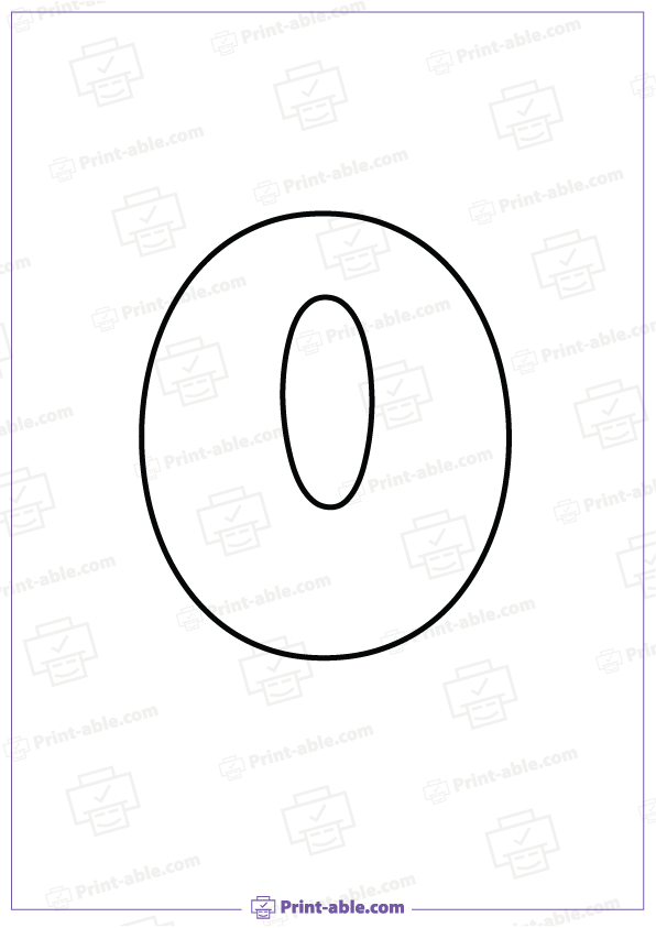 Bubble Letter O Printable