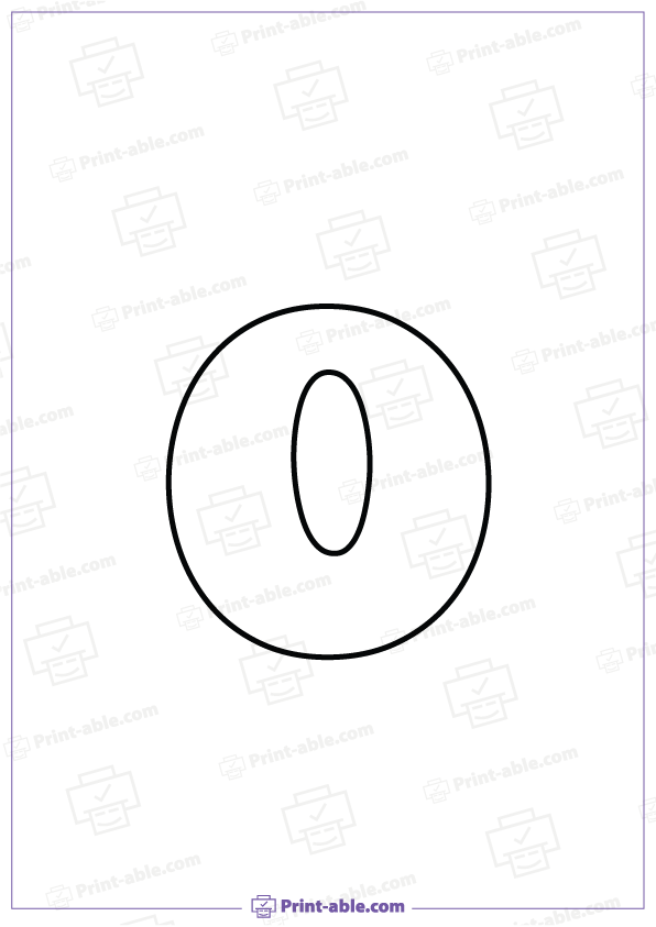 Bubble Letter O Printable