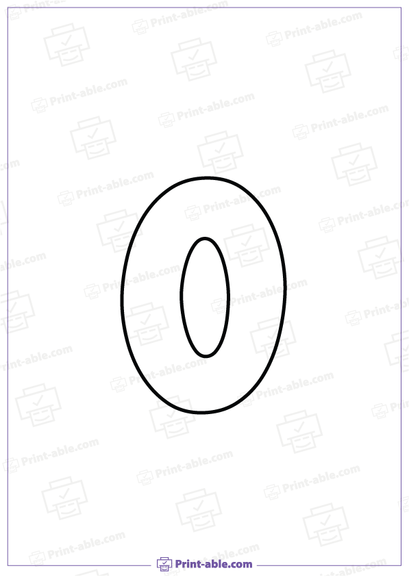 Bubble Letter O Printable