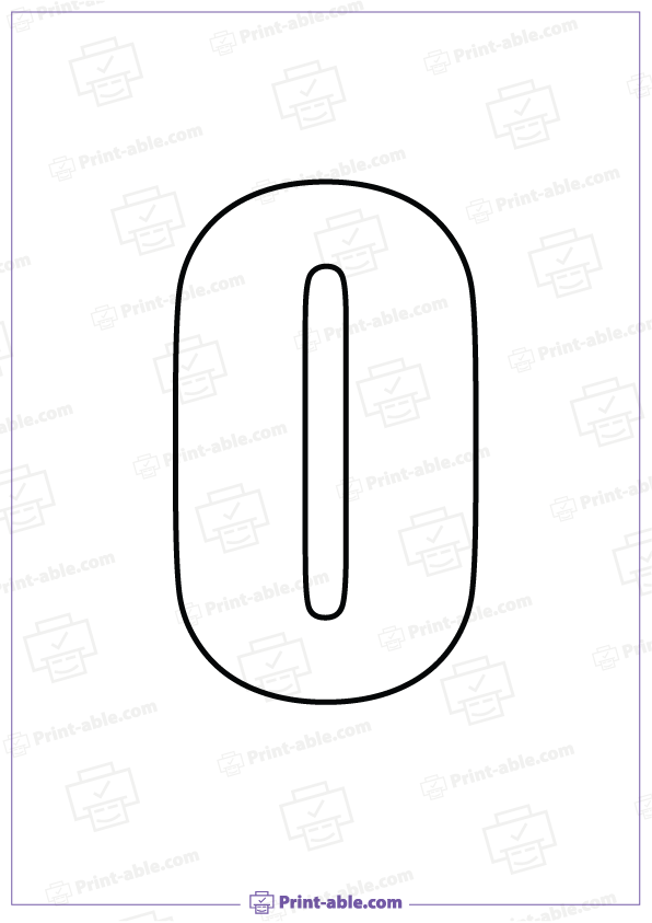Bubble Letter O Printable