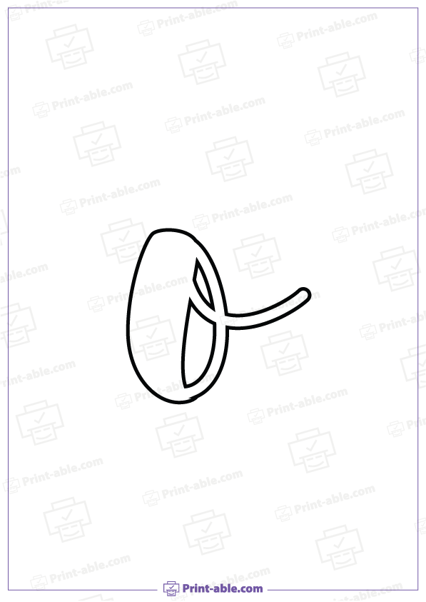 Bubble Letter O Printable