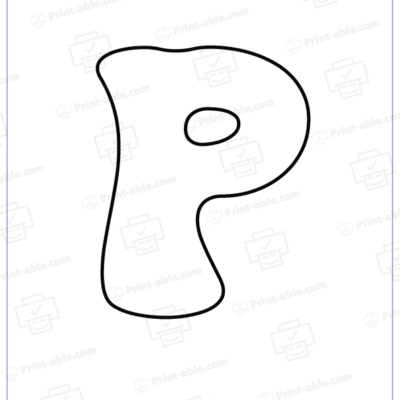 Bubble Letter P Free Download