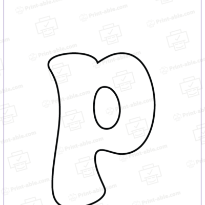 Bubble Letter P Free Download
