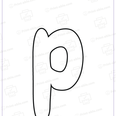 Bubble Letter P Free Download