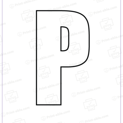 Bubble Letter P Free Download