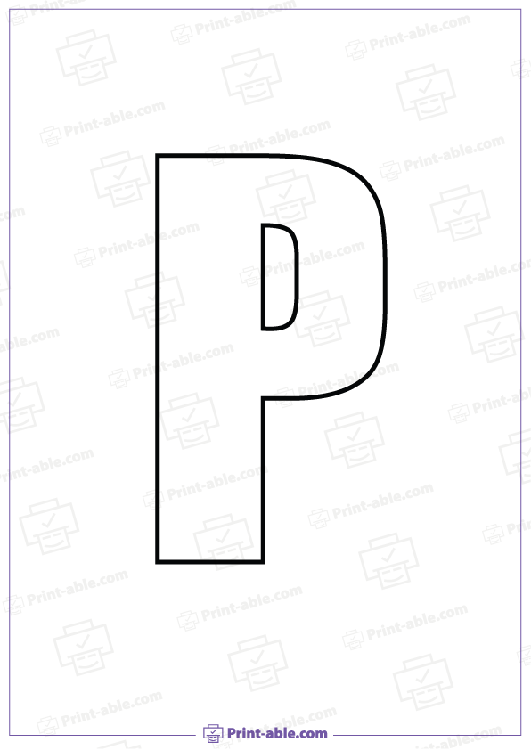 Bubble Letter P Free Download